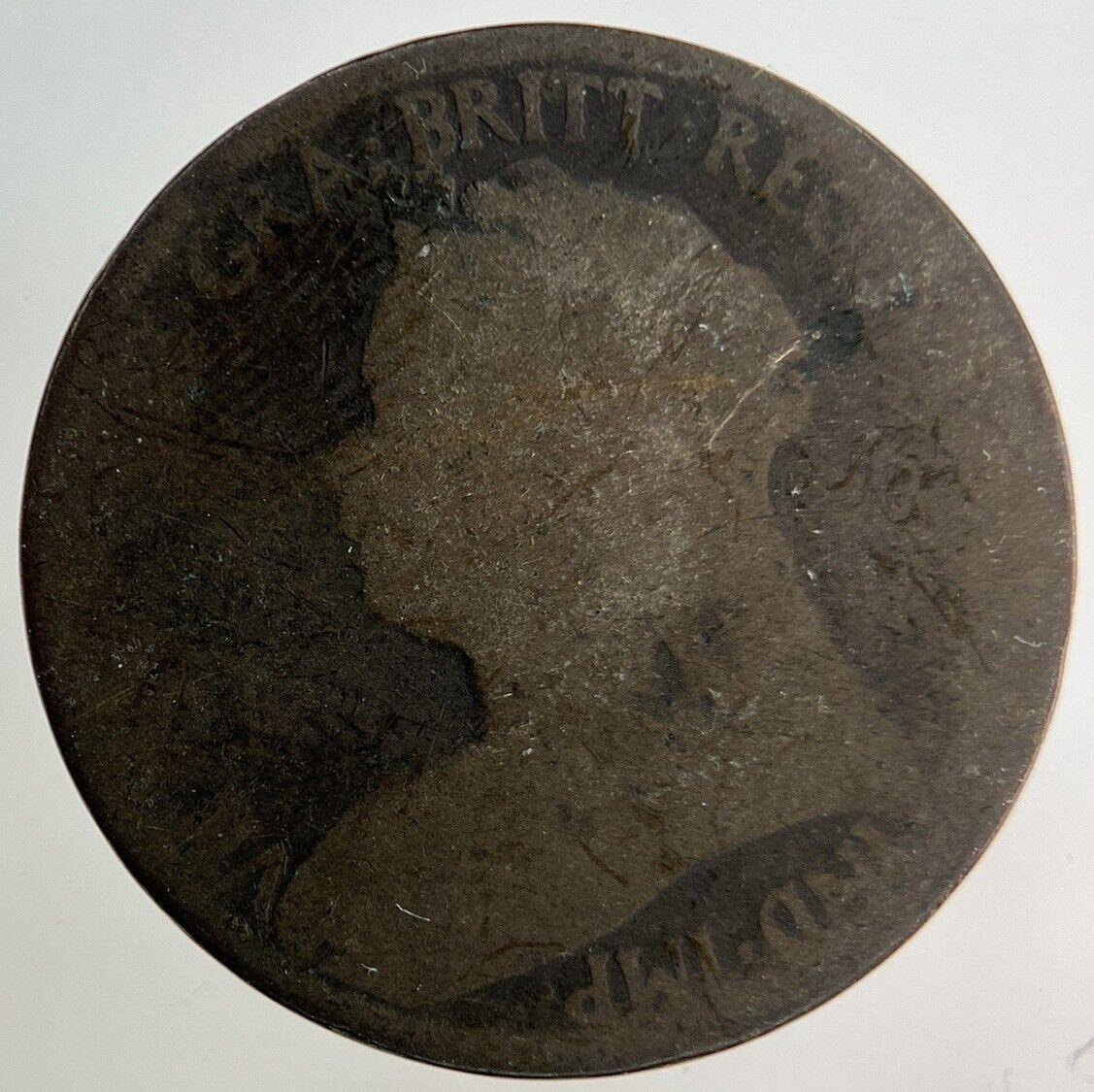 1896 Victoria Half-Penny Coin | Fair Grade