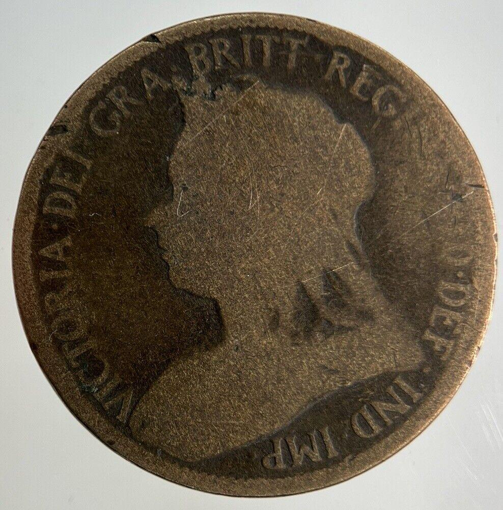1896 Victoria Half-Penny Coin | Fair Grade