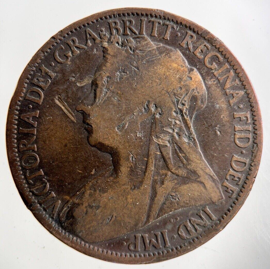 1896 Victoria One Penny Coin | Collectable Grade