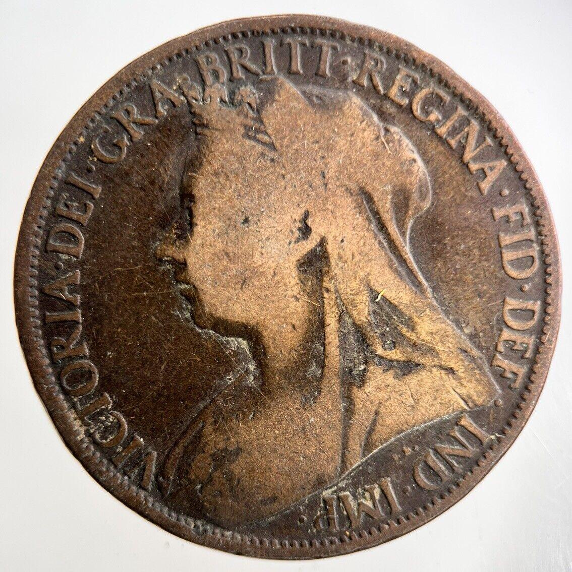 1896 Victoria One Penny Coin | Collectable Grade