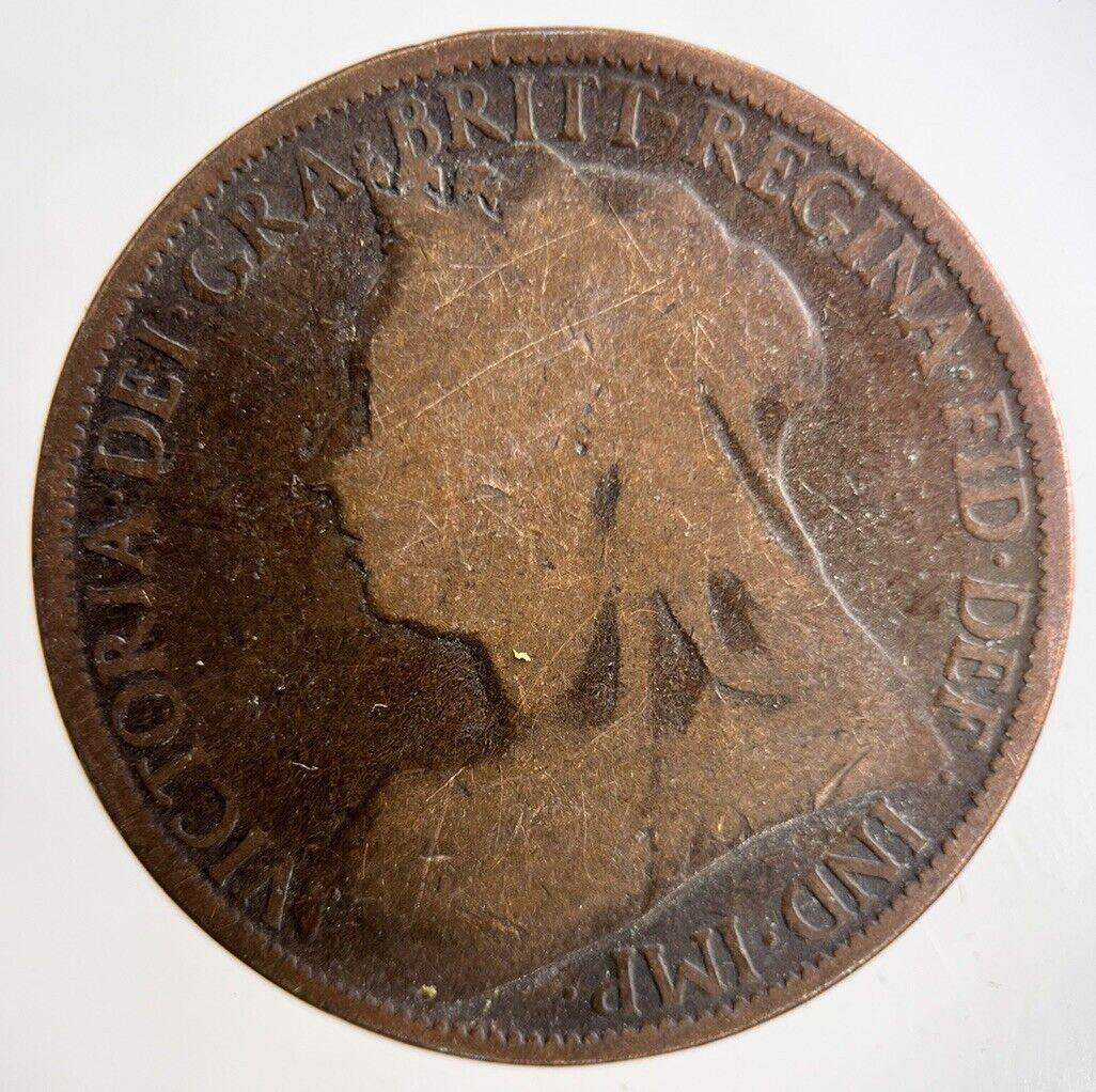 1896 Victoria One Penny Coin | Collectable Grade