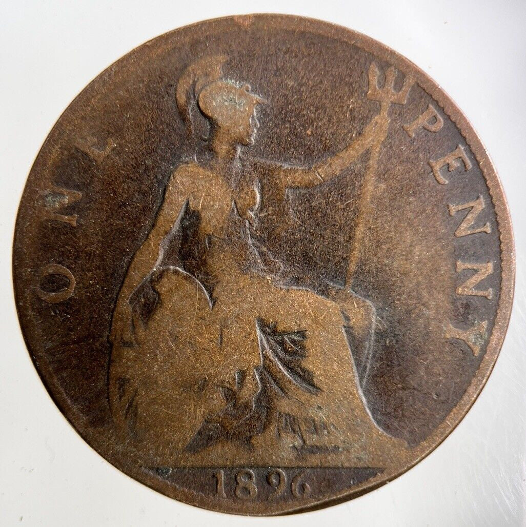 1896 Victoria One Penny Coin | Collectable Grade