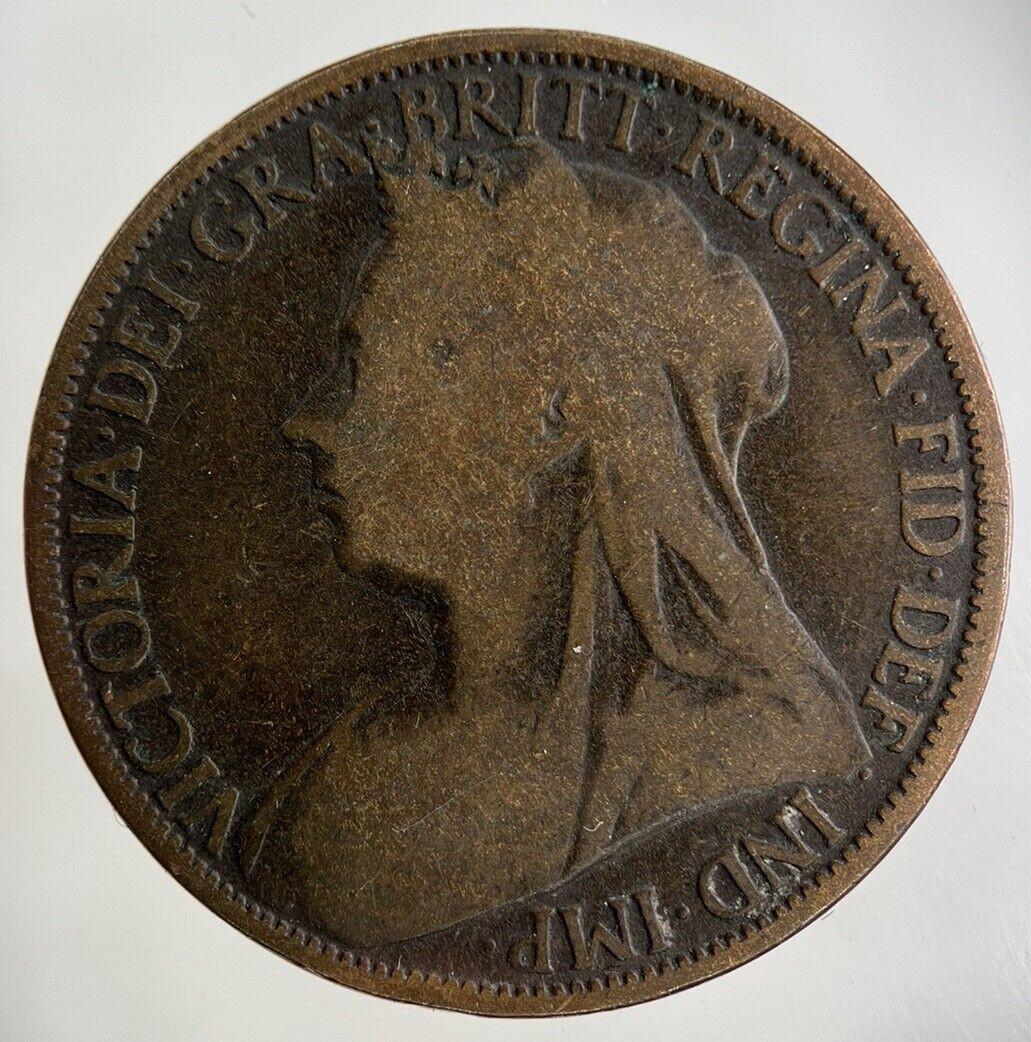 1896 Victoria One Penny Coin | Collectable Grade