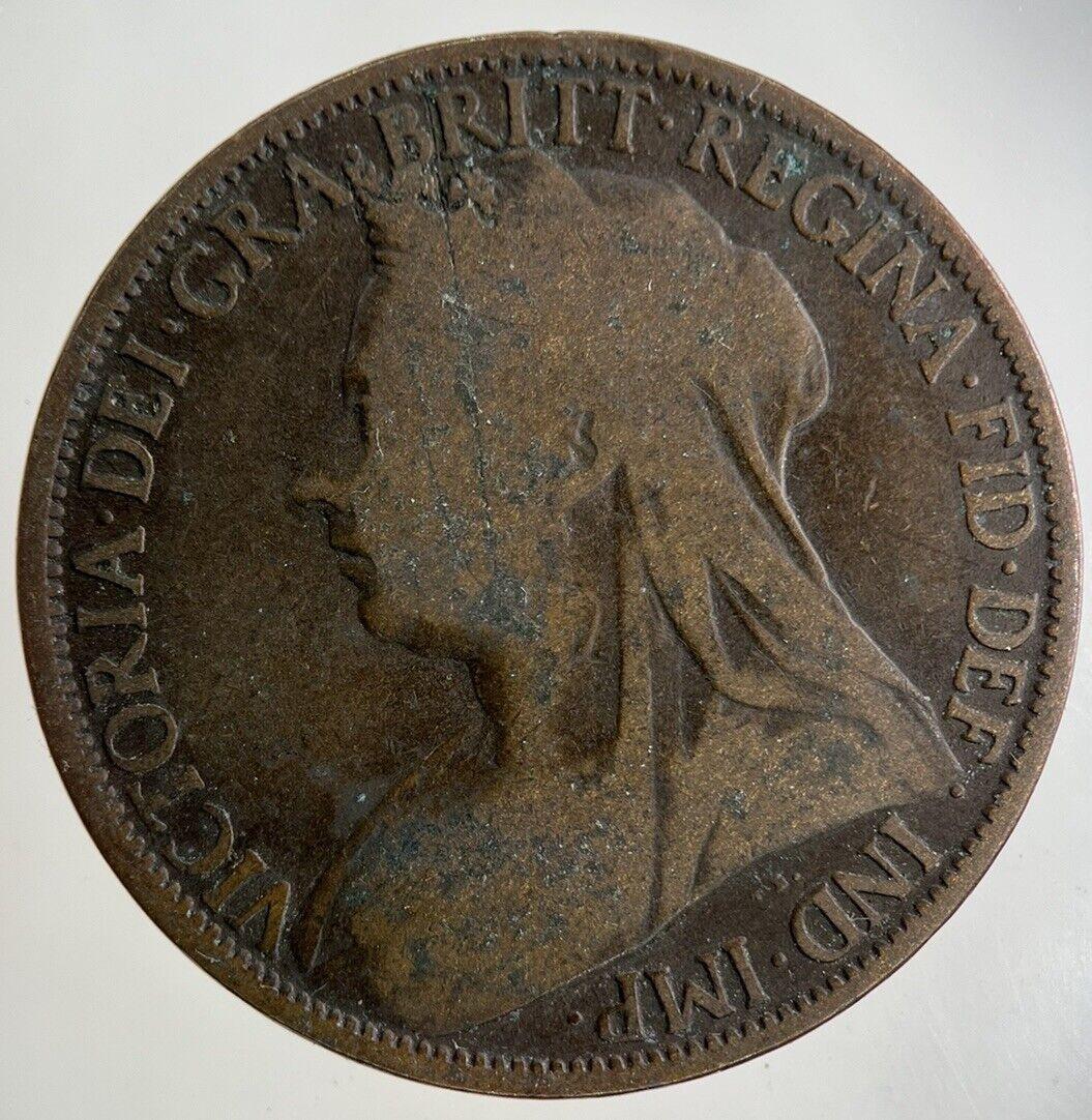 1896 Victoria One Penny Coin | Collectable Grade