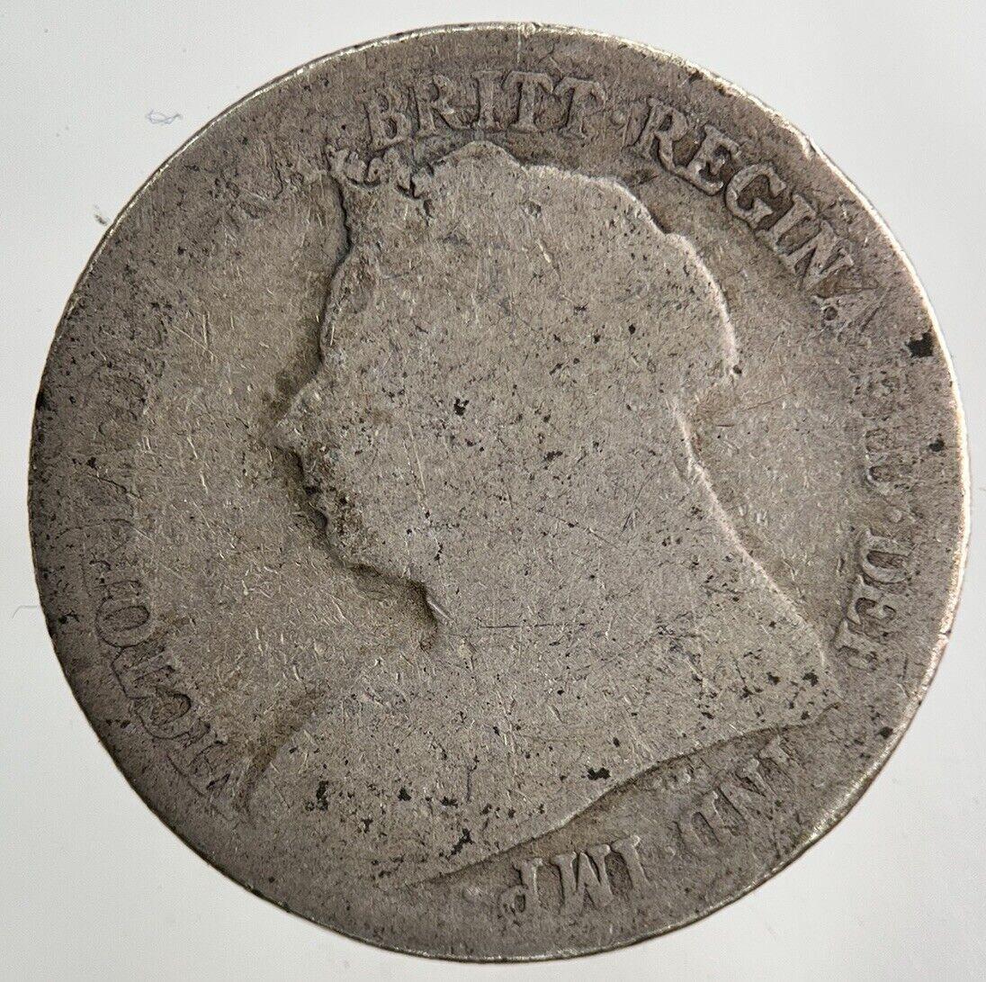 1896 Victoria Shilling Silver Coin | Fair Grade
