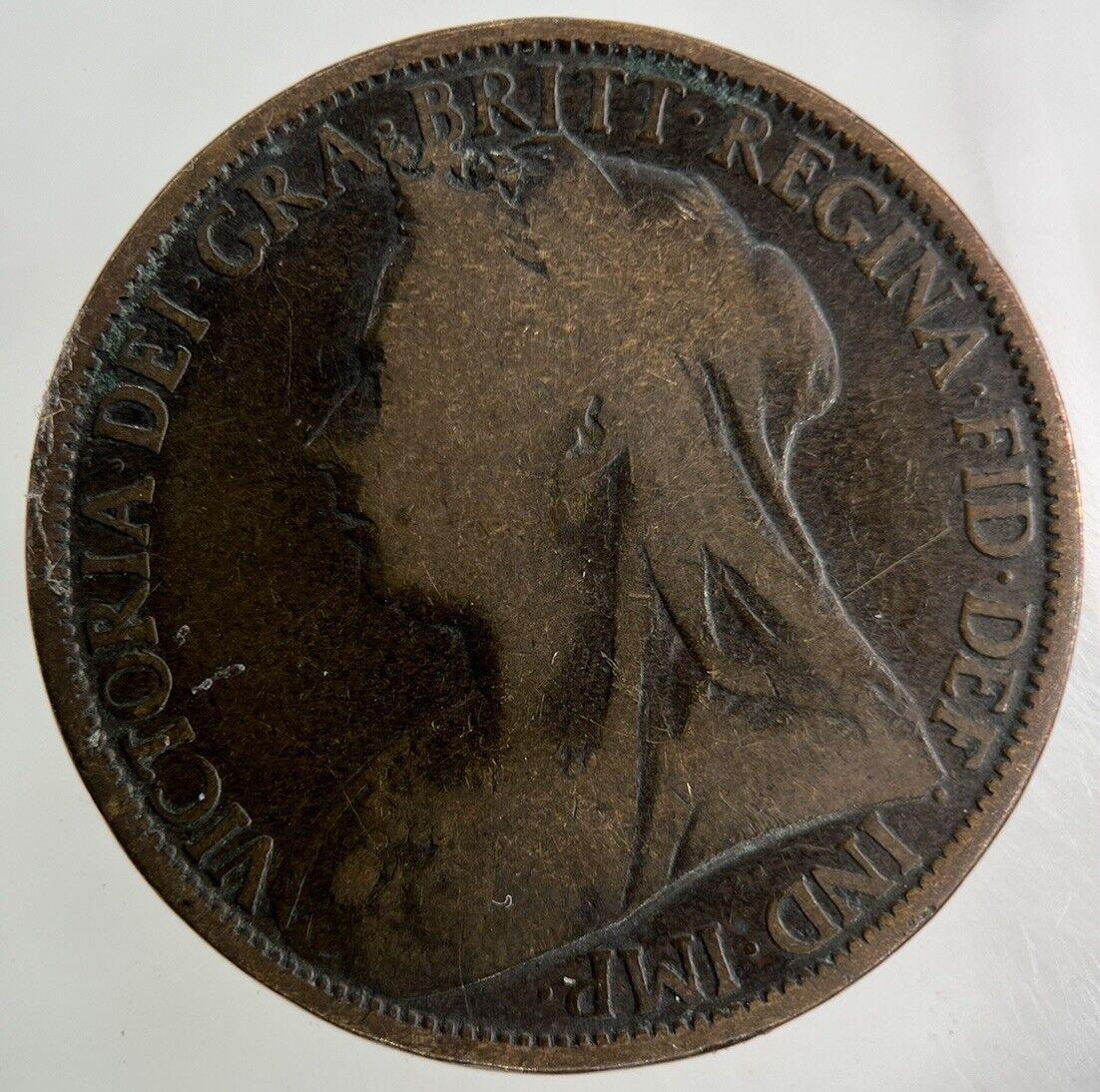 1896 Victoria One Penny Coin | Collectable Grade