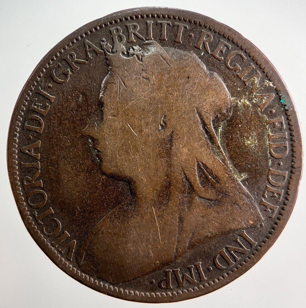 1896 Victoria One Penny Coin | Collectable Grade