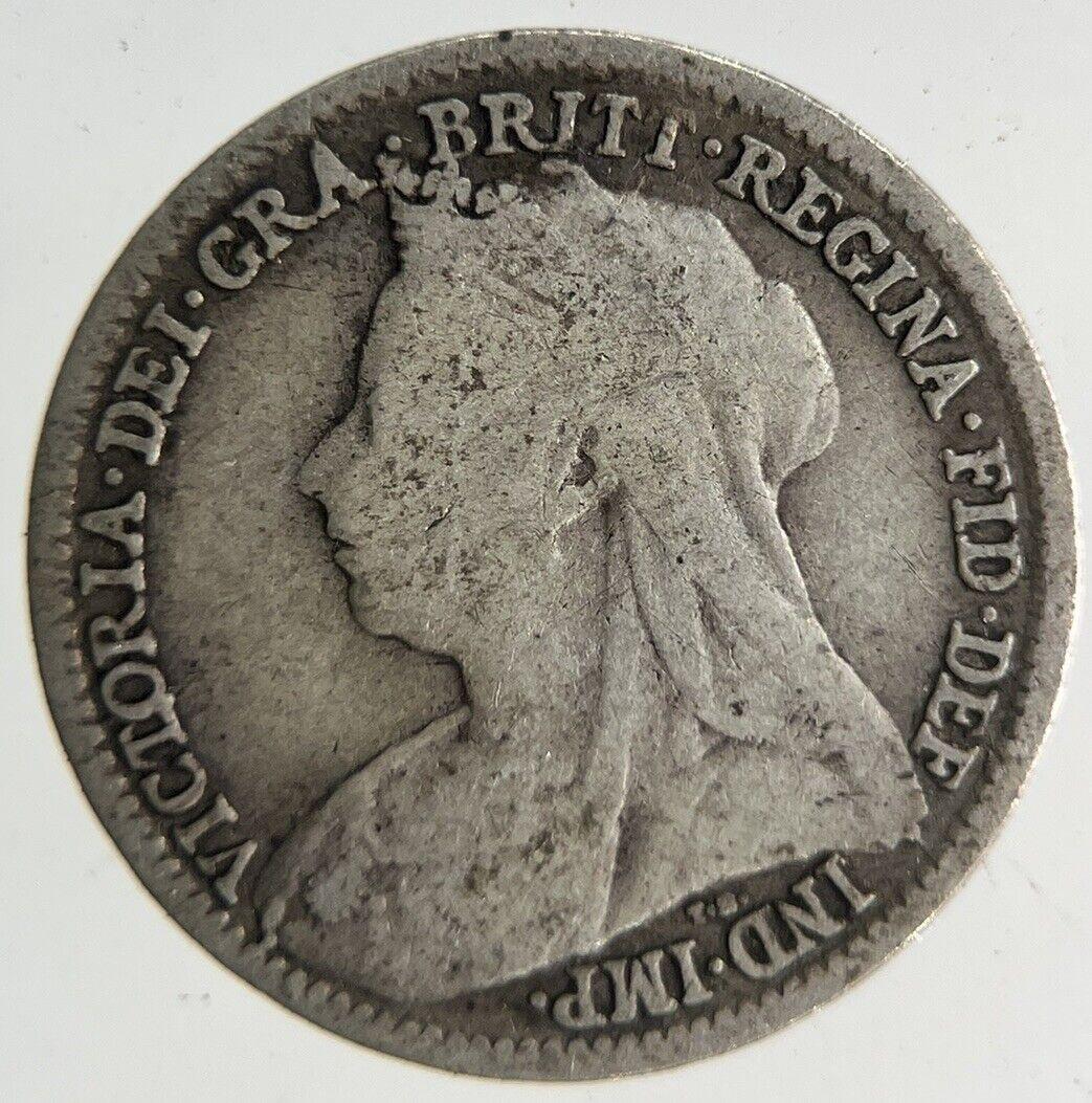 1896 Victoria Threepence Silver Coin | Fine Collectable Grade