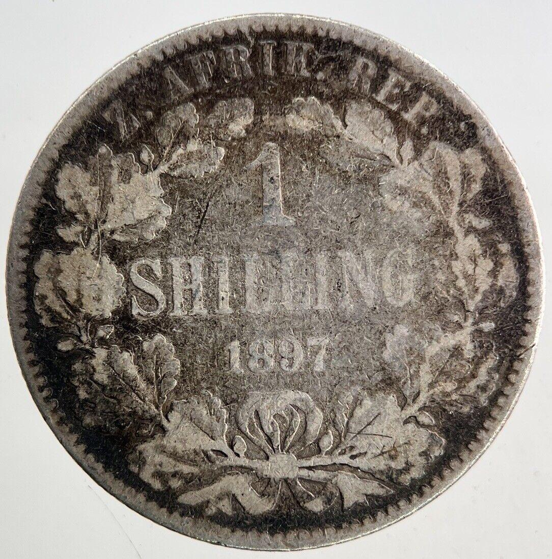 1897 South Africa One Shilling Silver Coin | Collectable Grade