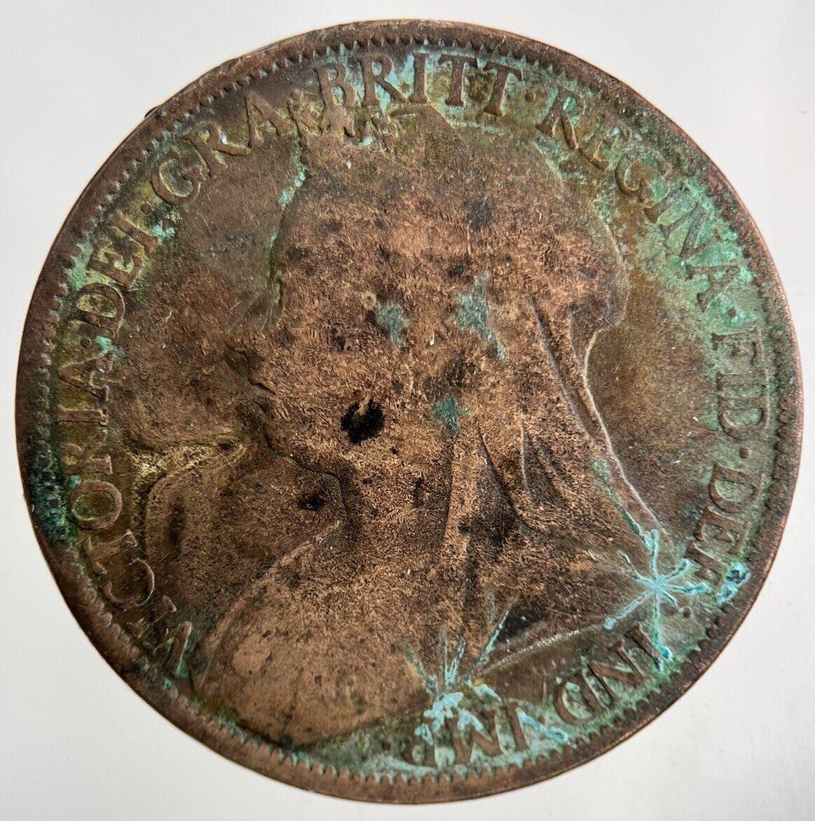 1897 Victoria One Penny Coin | Collectable Grade