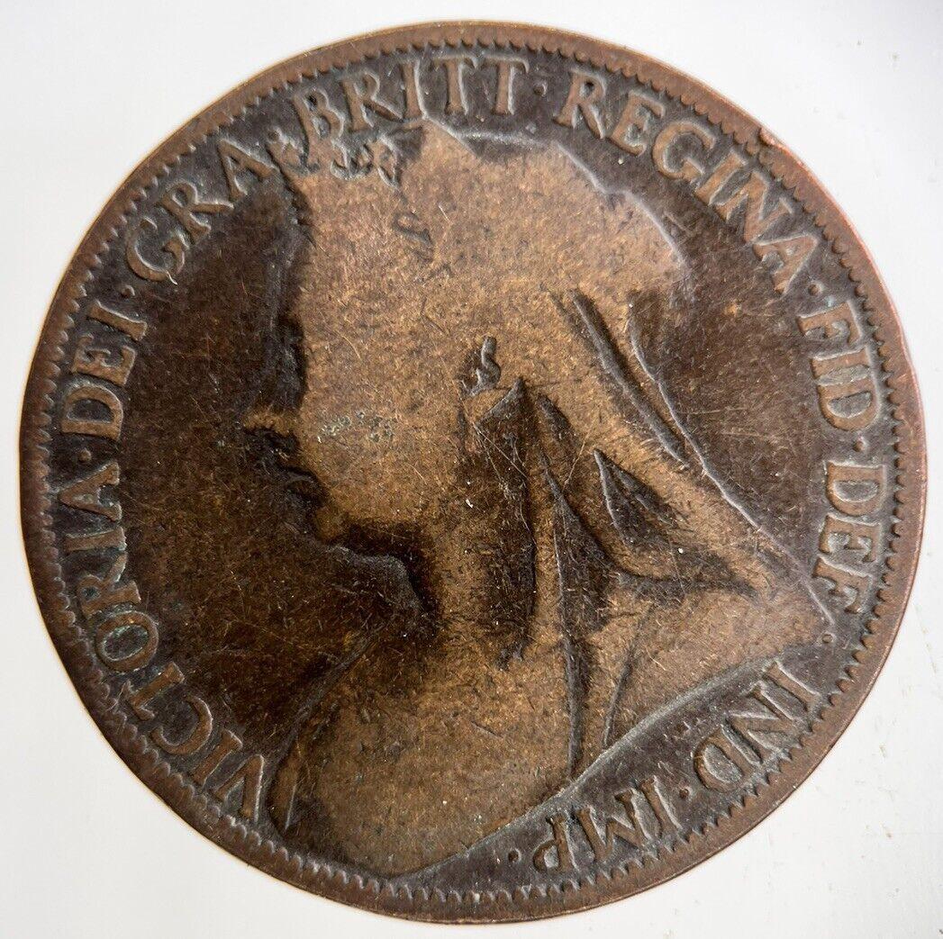 1897 Victoria One Penny Coin | Collectable Grade