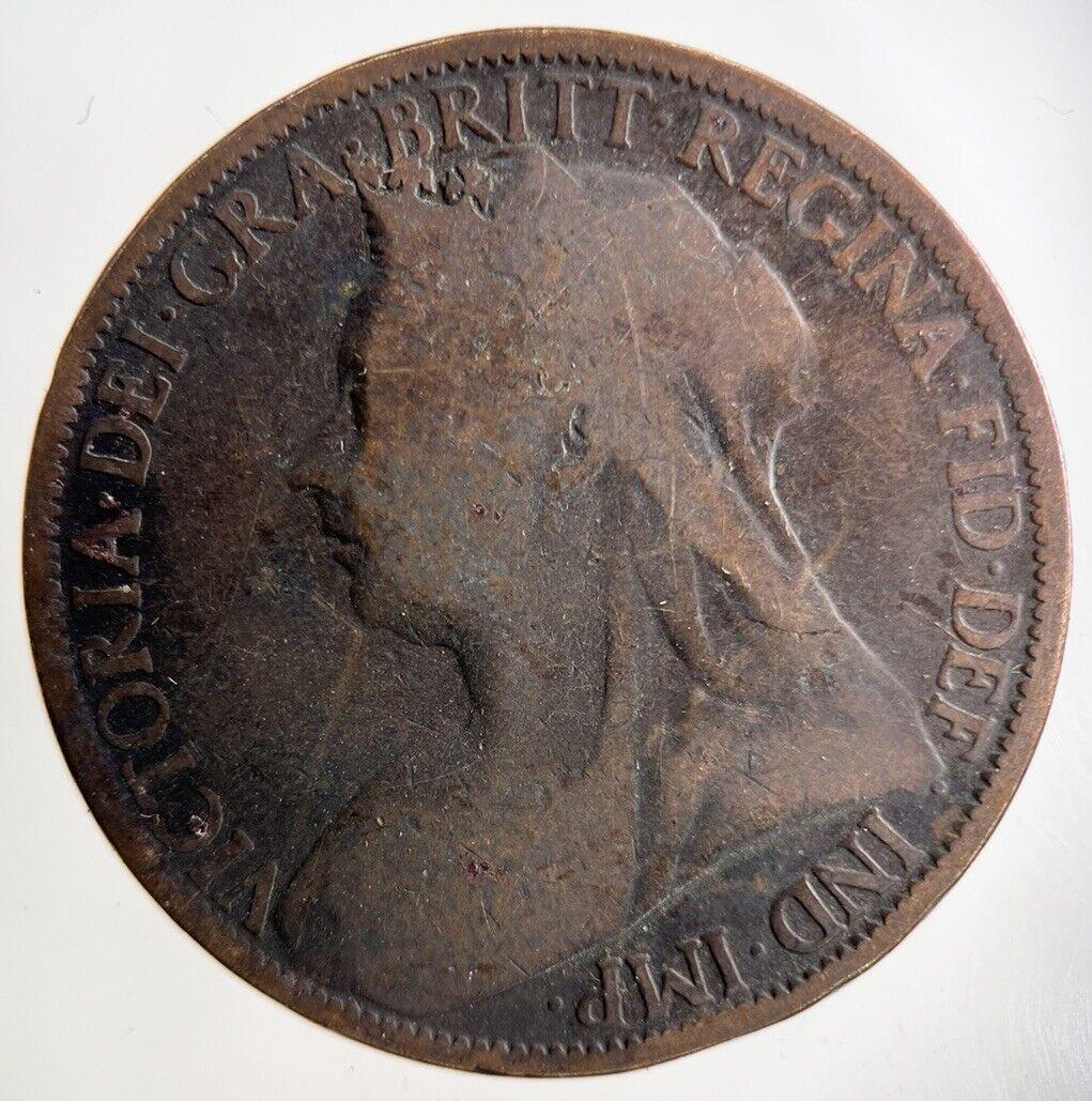 1897 Victoria One Penny Coin | Collectable Grade