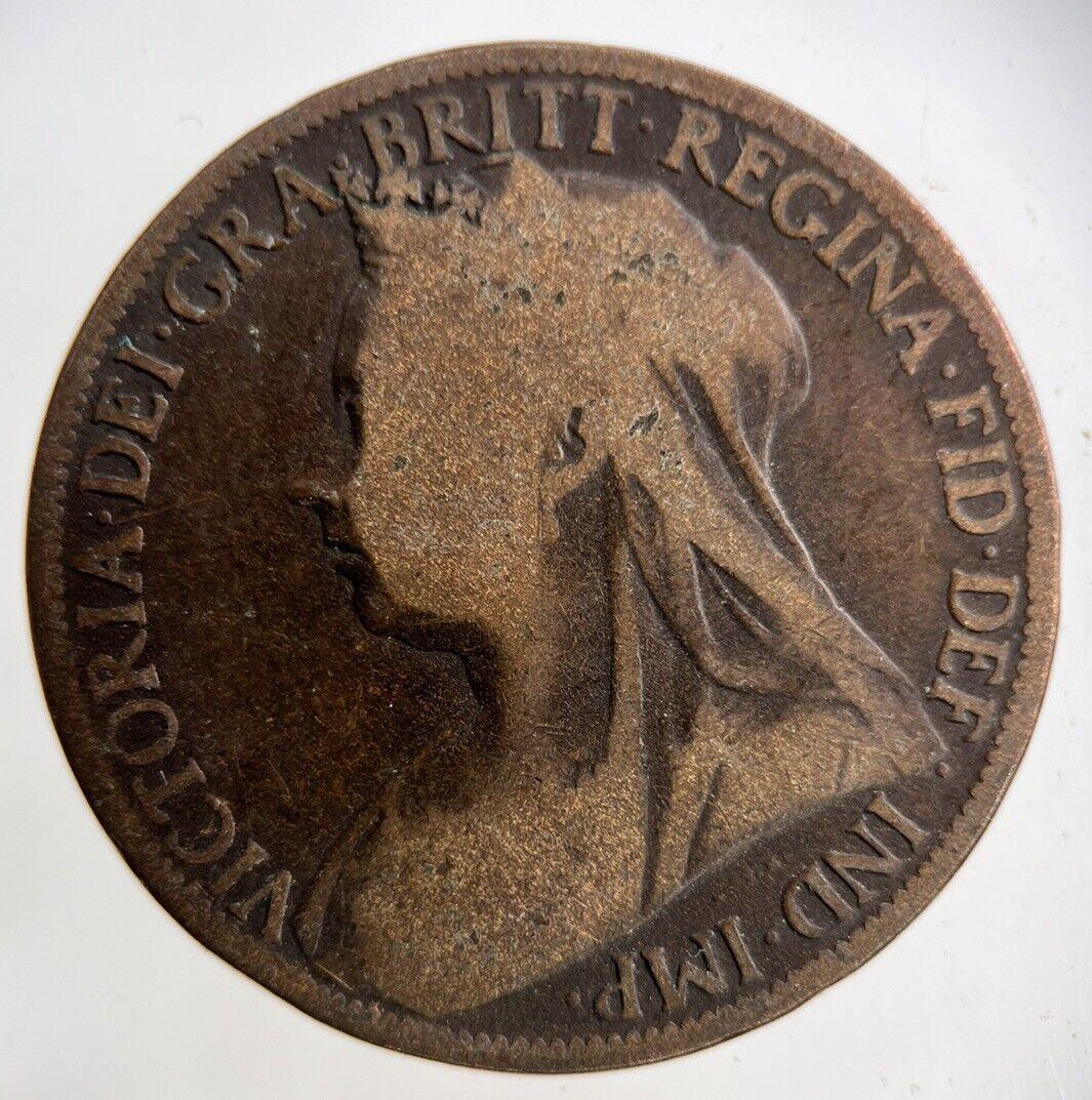 1897 Victoria One Penny Coin | Collectable Grade