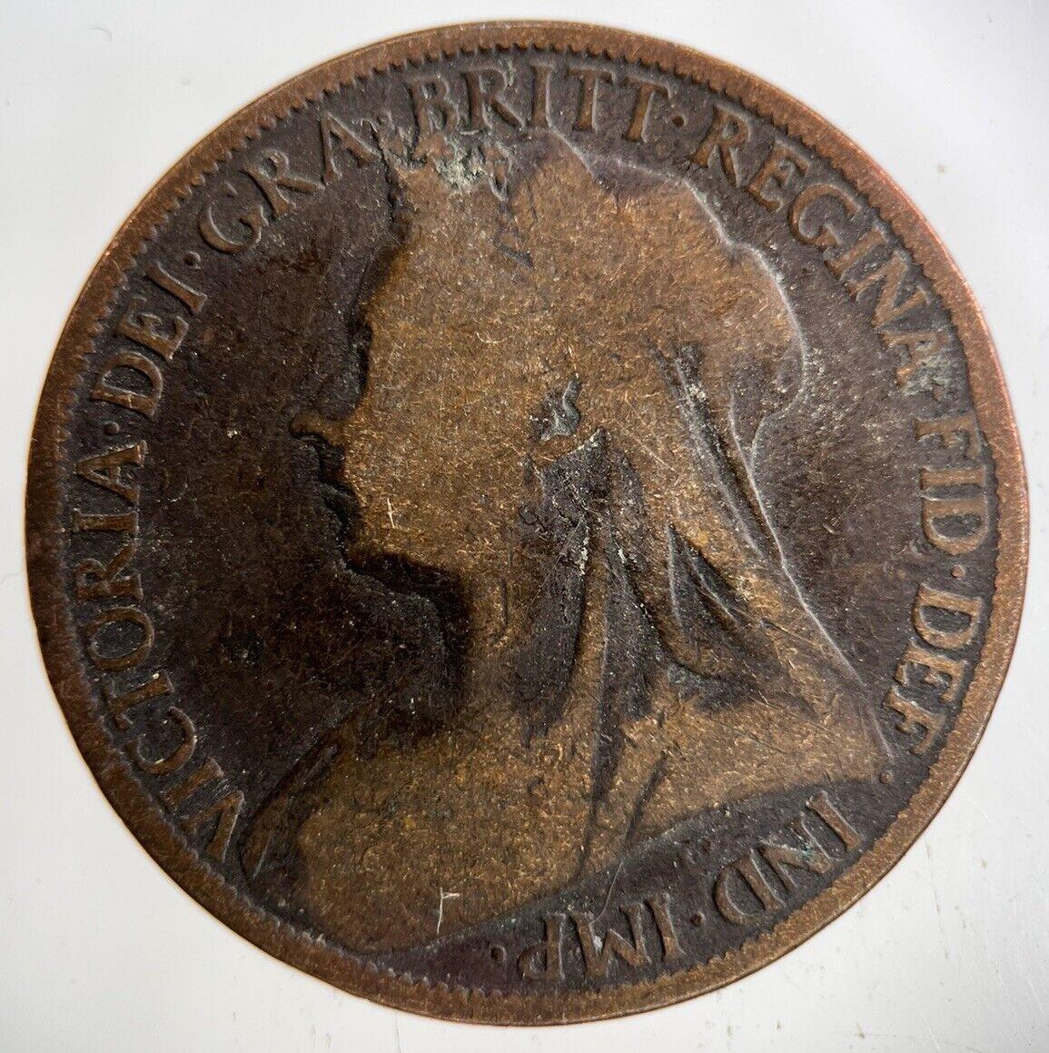 1897 Victoria One Penny Coin | Collectable Grade