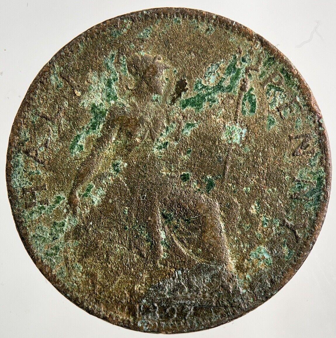 1897 Victoria Half-Penny Coin | Fair Grade