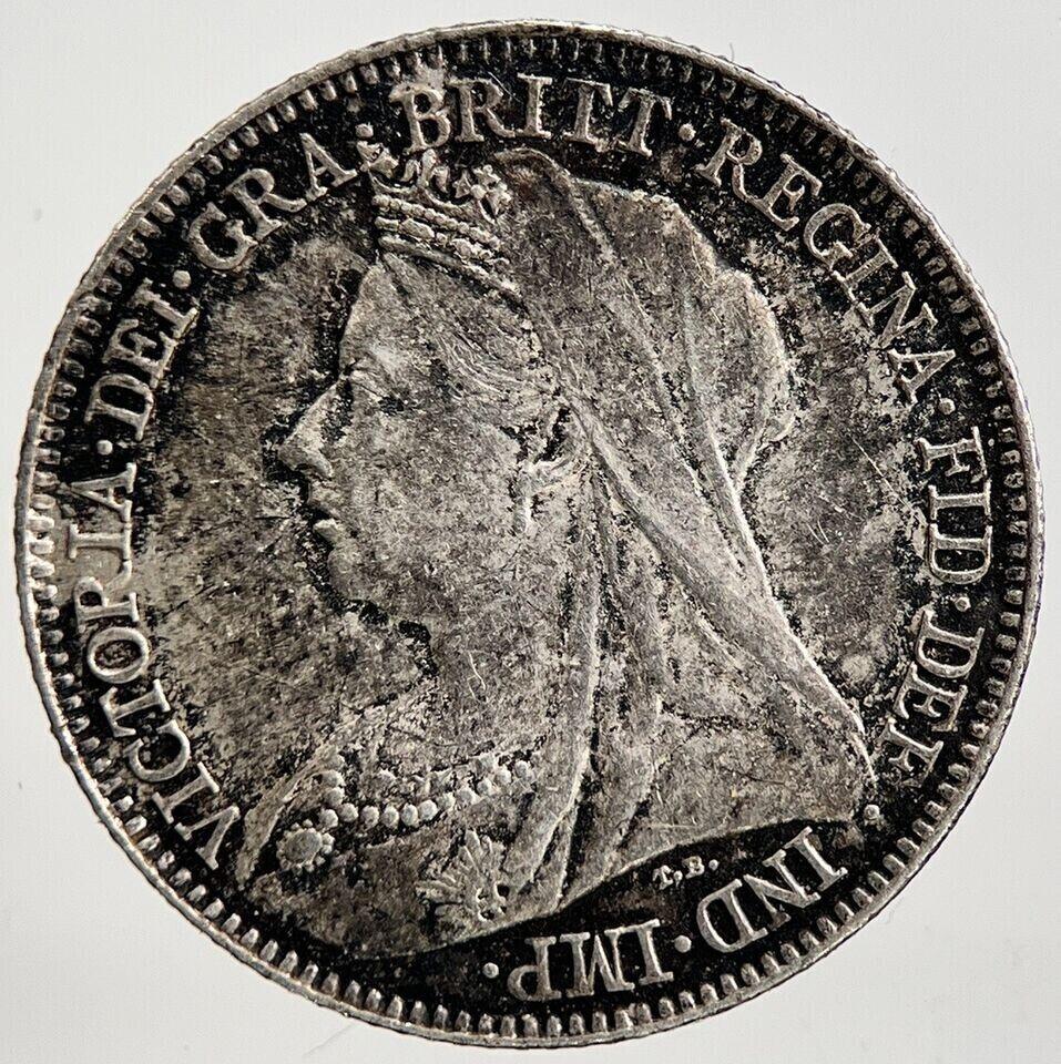 1897 Victoria Sixpence Silver Coin | Fine Collectable Grade | a2204