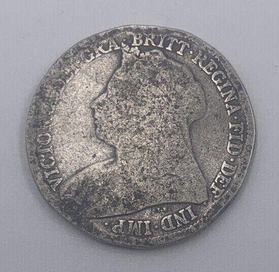1897 Victoria One Shilling | British Silver Coin | Fair Grade | a27