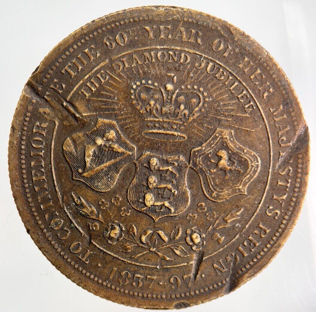 1897 Victoria Royal Family 4 Generations Token Coin Medal | Collectable Grade