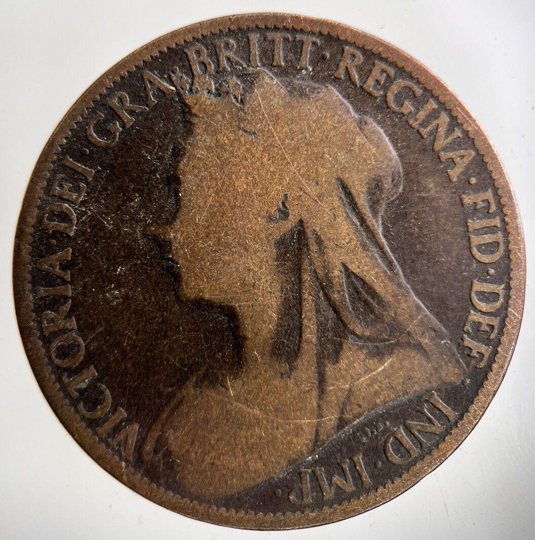 1897 Victoria One Penny Coin | Collectable Grade