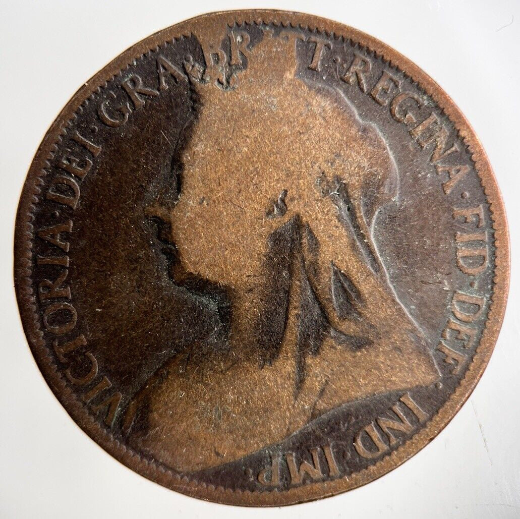 1897 Victoria One Penny Coin | Collectable Grade