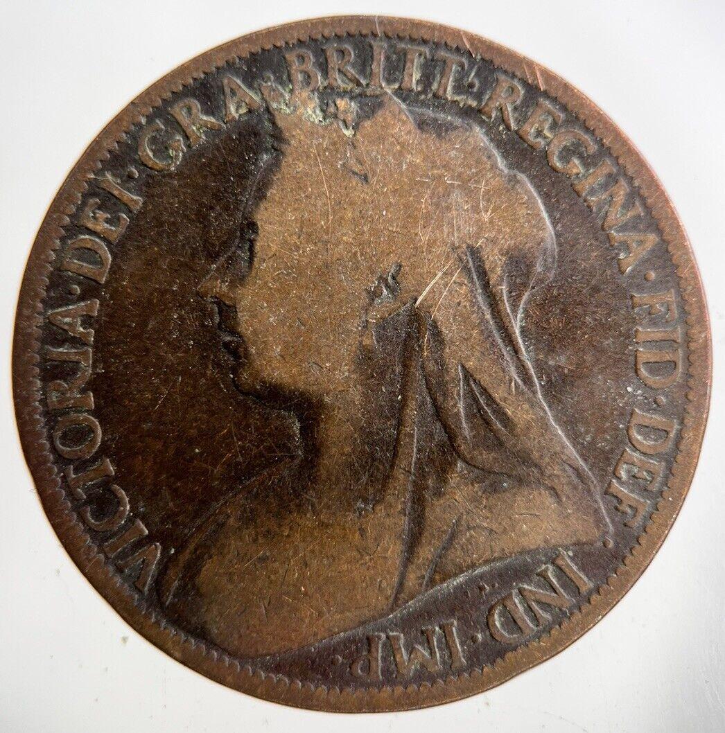 1897 Victoria One Penny Coin | Collectable Grade