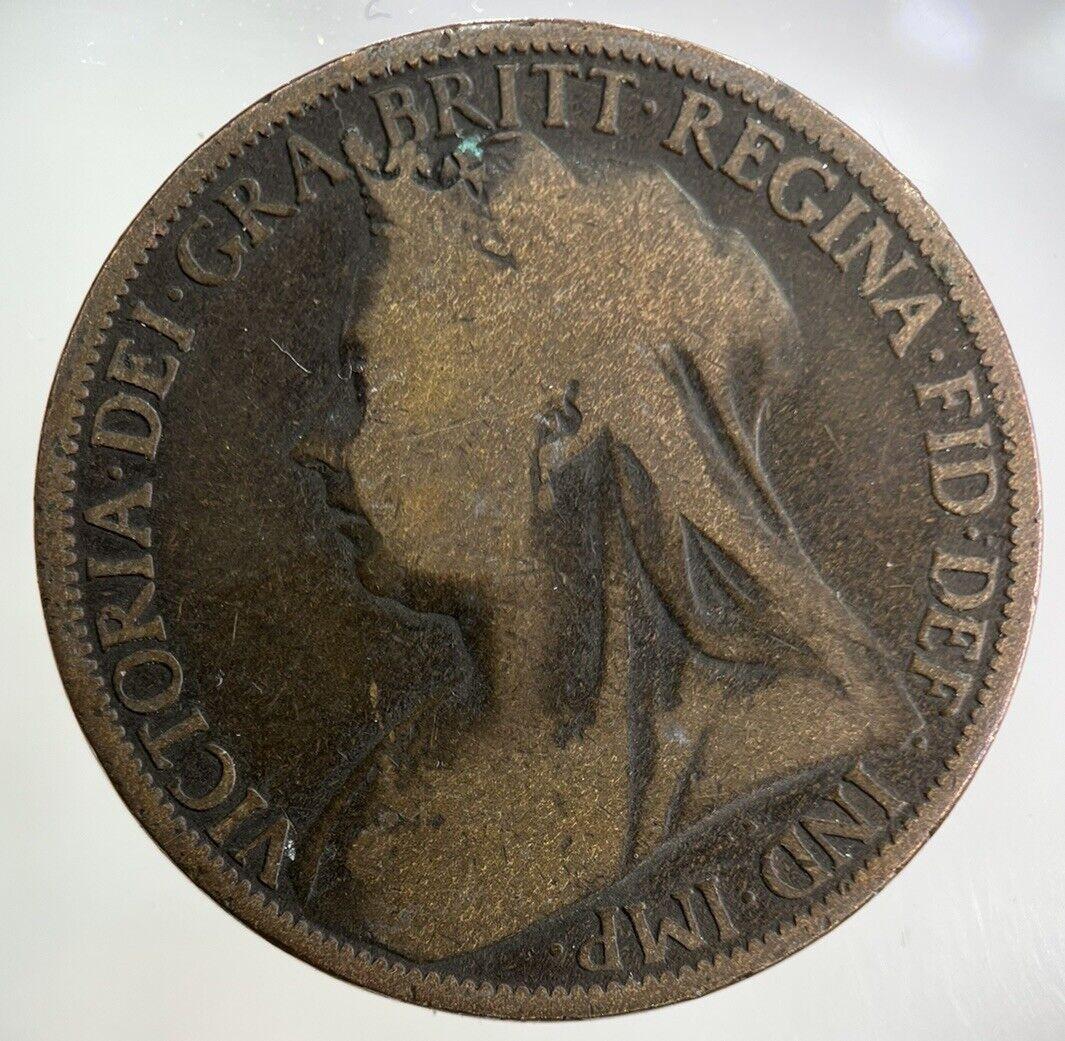 1897 Victoria One Penny Coin | Collectable Grade