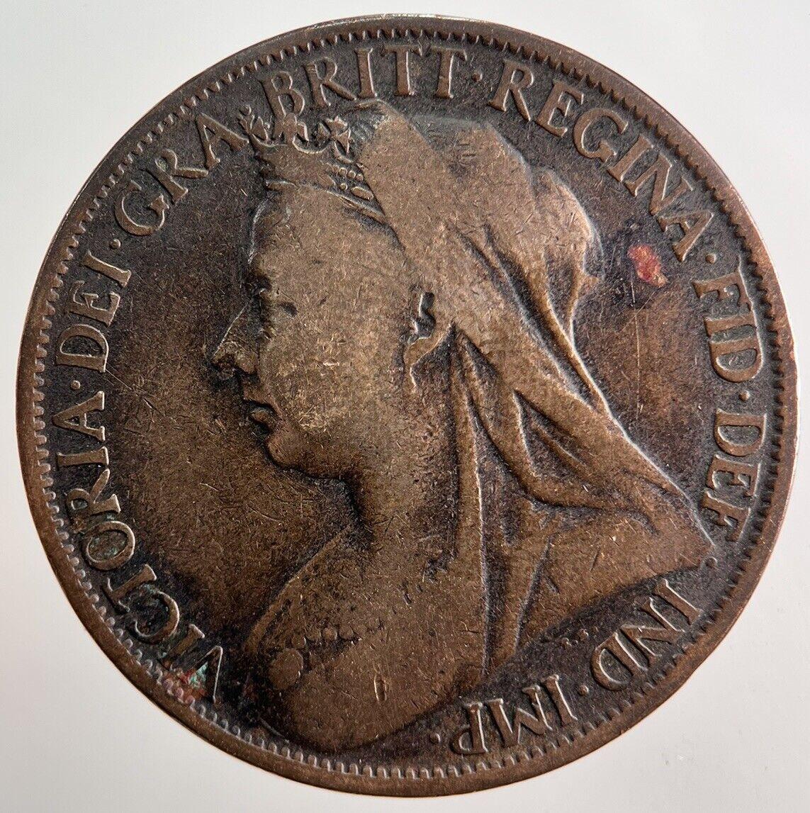 1897 Victoria One Penny Coin | Fine Collectable Grade