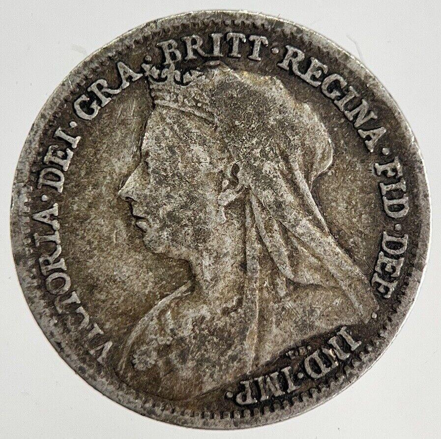 1897 Victoria Threepence Silver Coin | Fine Collectable Grade | a8778