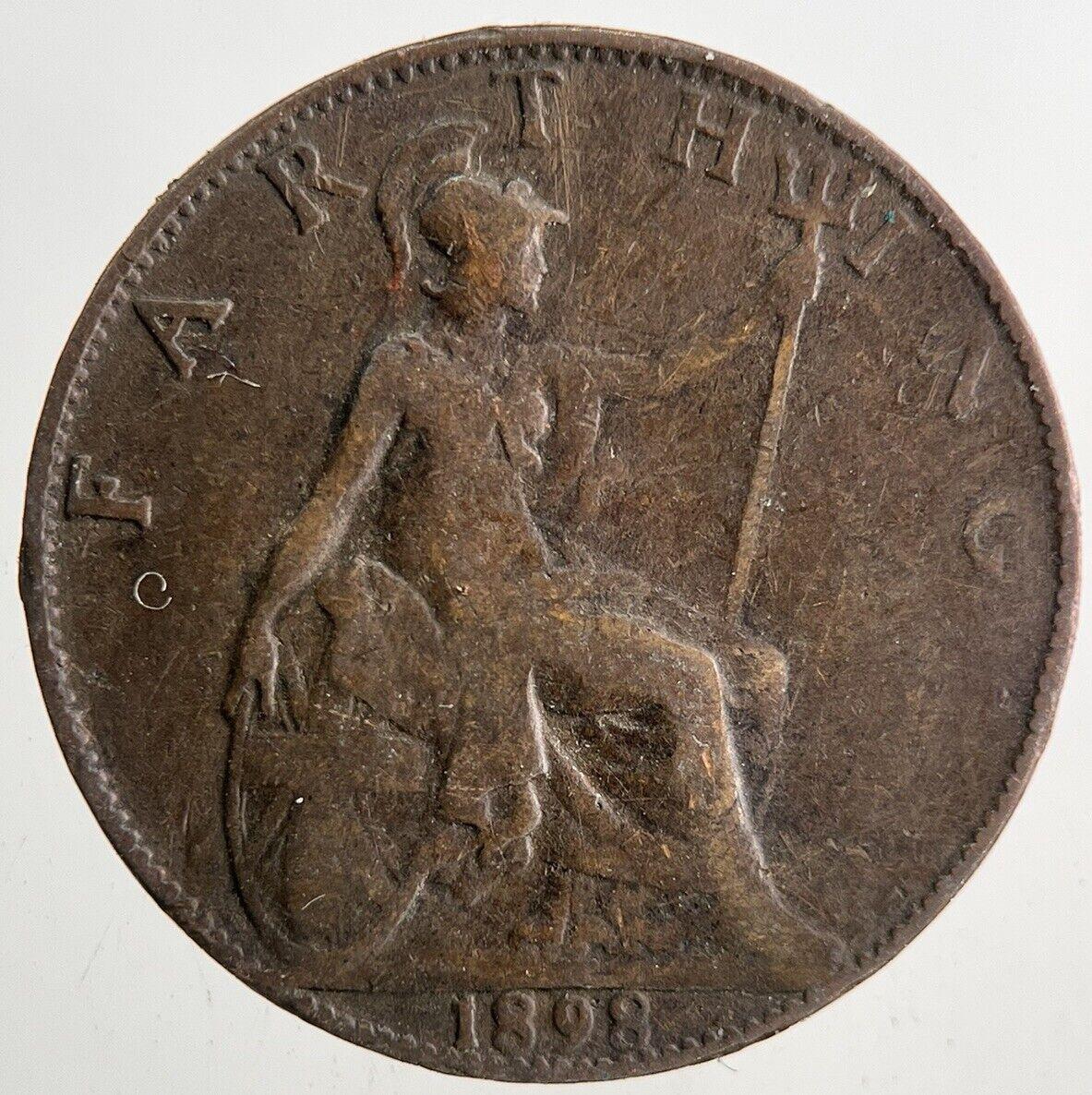 1898 Victoria Farthing Coin | Fine Collectable Grade