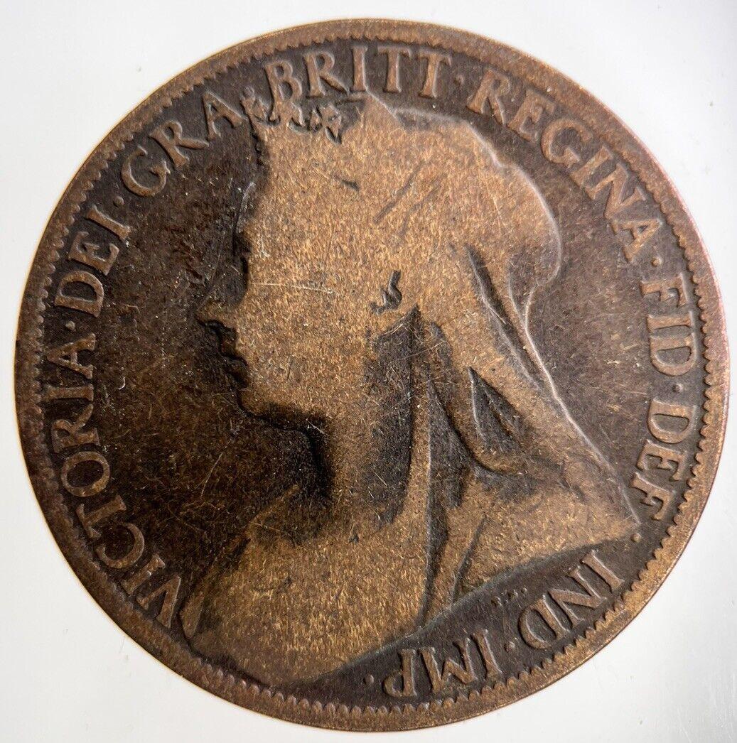 1898 Victoria One Penny Coin | Collectable Grade