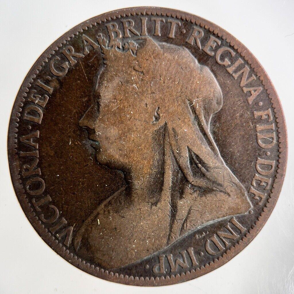 1898 Victoria One Penny Coin | Collectable Grade