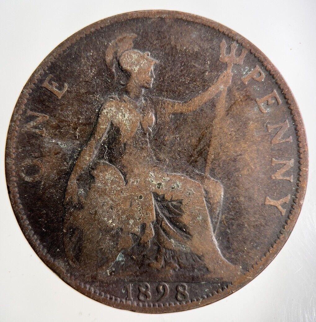 1898 Victoria One Penny Coin | Collectable Grade