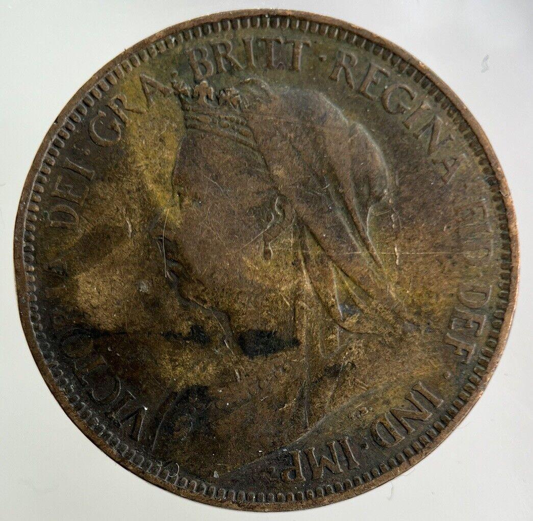 1898 Victoria Half-Penny Coin | Fine Collectable Grade