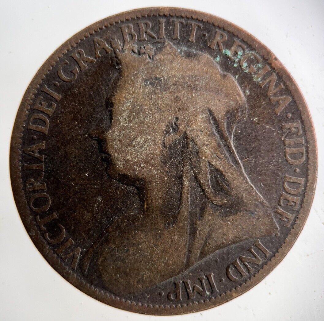 1898 Victoria One Penny Coin | Collectable Grade