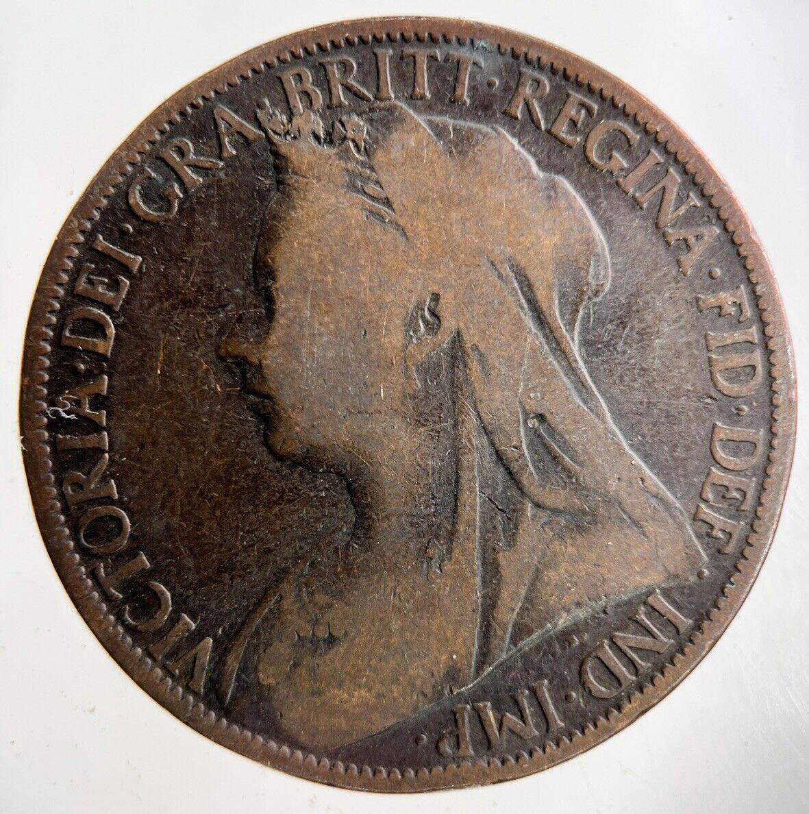 1898 Victoria One Penny Coin | Collectable Grade
