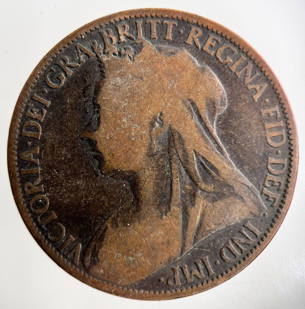 1898 Victoria One Penny Coin | Collectable Grade