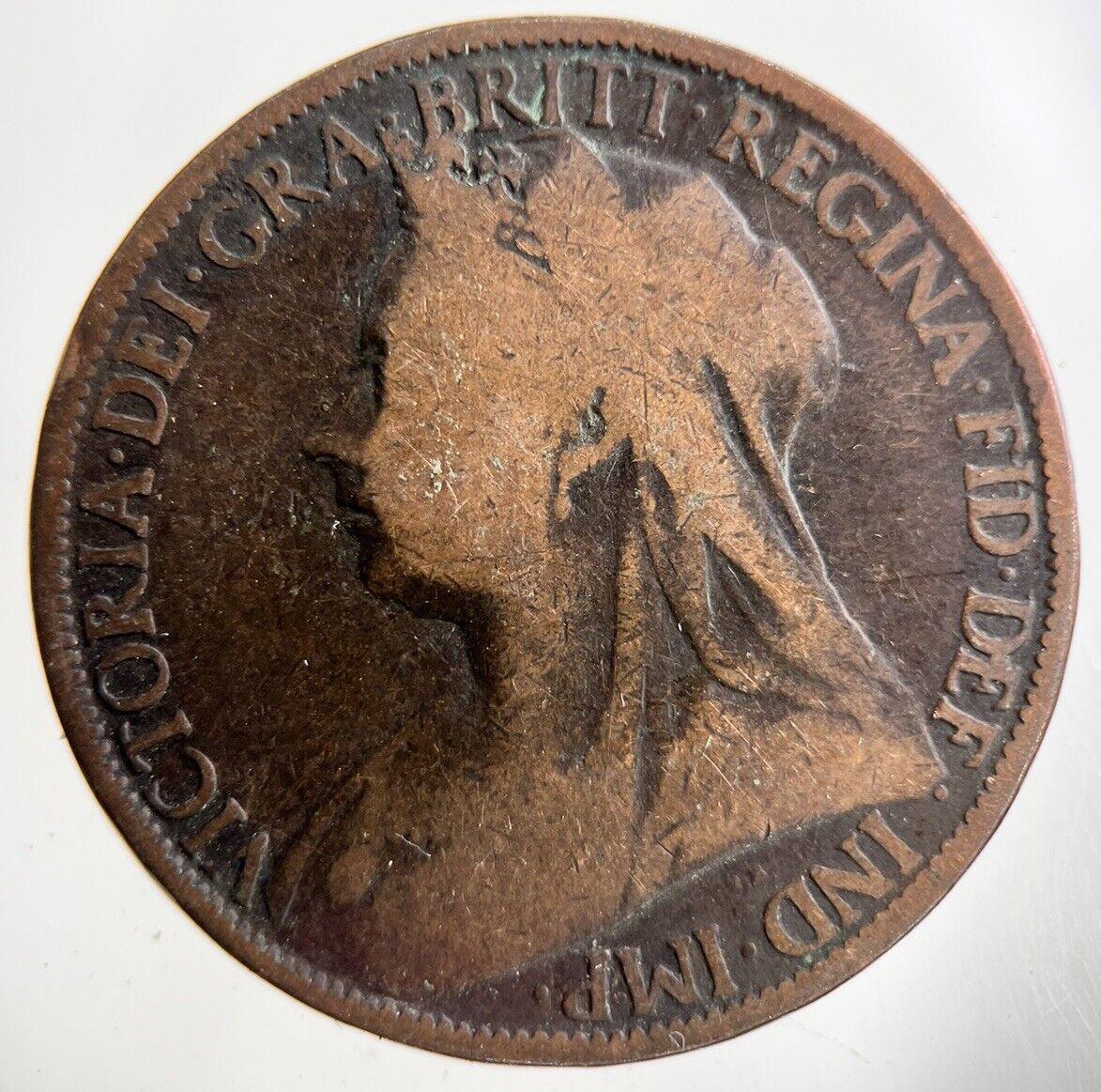 1898 Victoria One Penny Coin | Collectable Grade