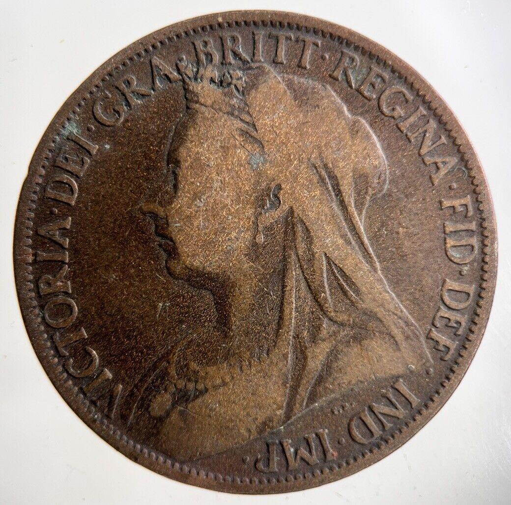 1898 Victoria One Penny Coin | Collectable Grade