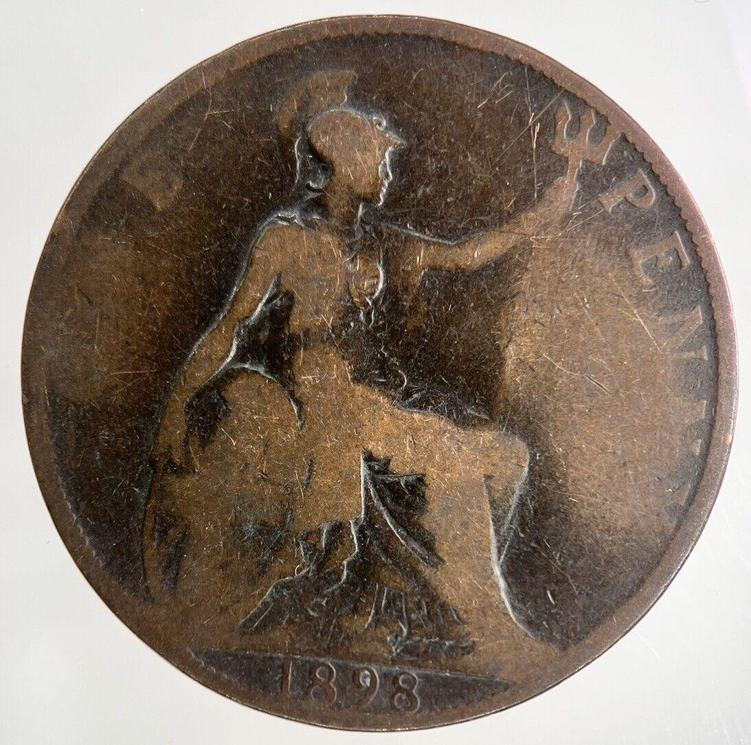 1898 Victoria One Penny Coin | Collectable Grade