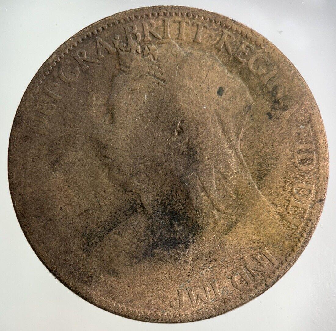 1898 Victoria One Penny Coin | Collectable Grade
