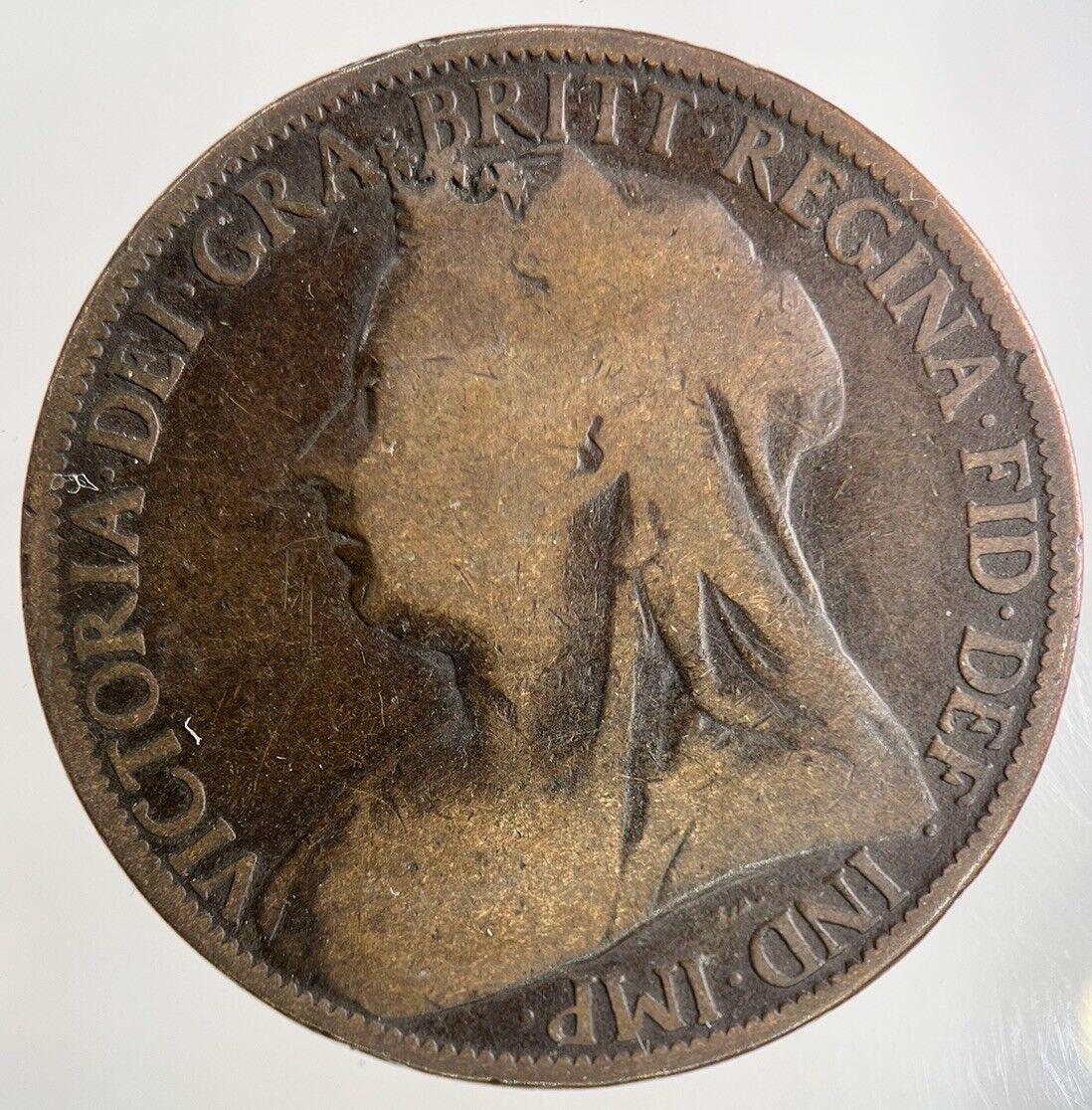 1898 Victoria One Penny Coin | Collectable Grade