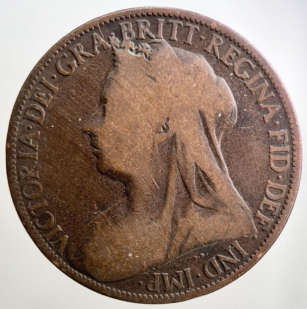 1898 Victoria Penny Coin | Fair Grade | a2856