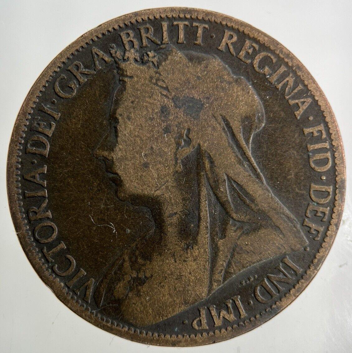 1898 Victoria One Penny Coin | Collectable Grade