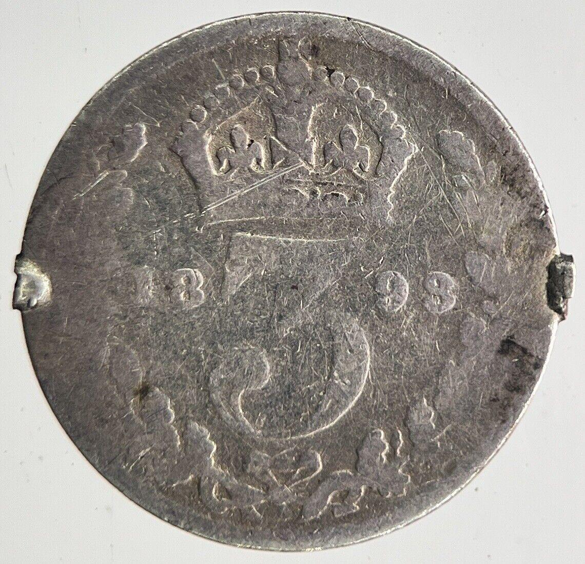 1898 Victoria Threepence Silver Coin | Fair Grade