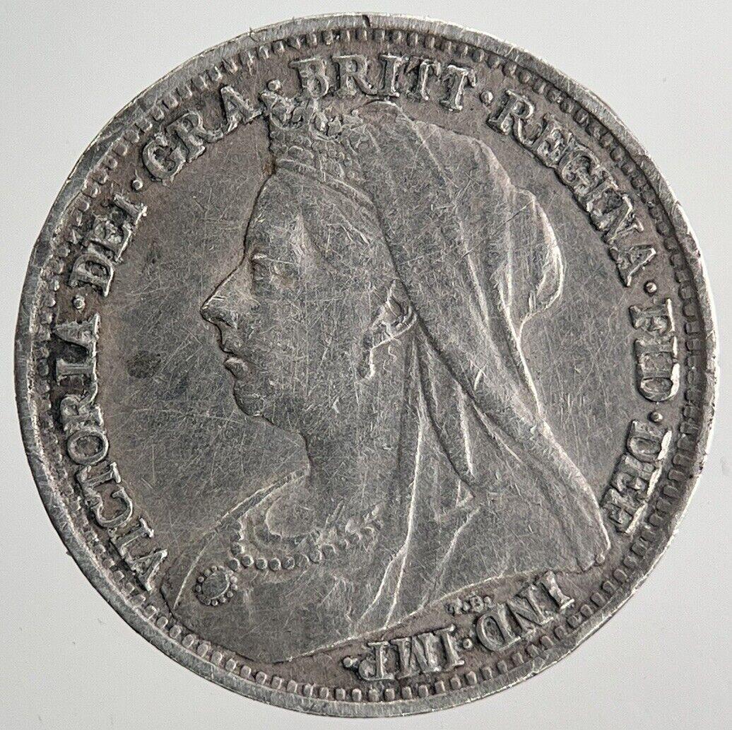 1898 Victoria Threepence Silver Coin | Very High Grade | a9706
