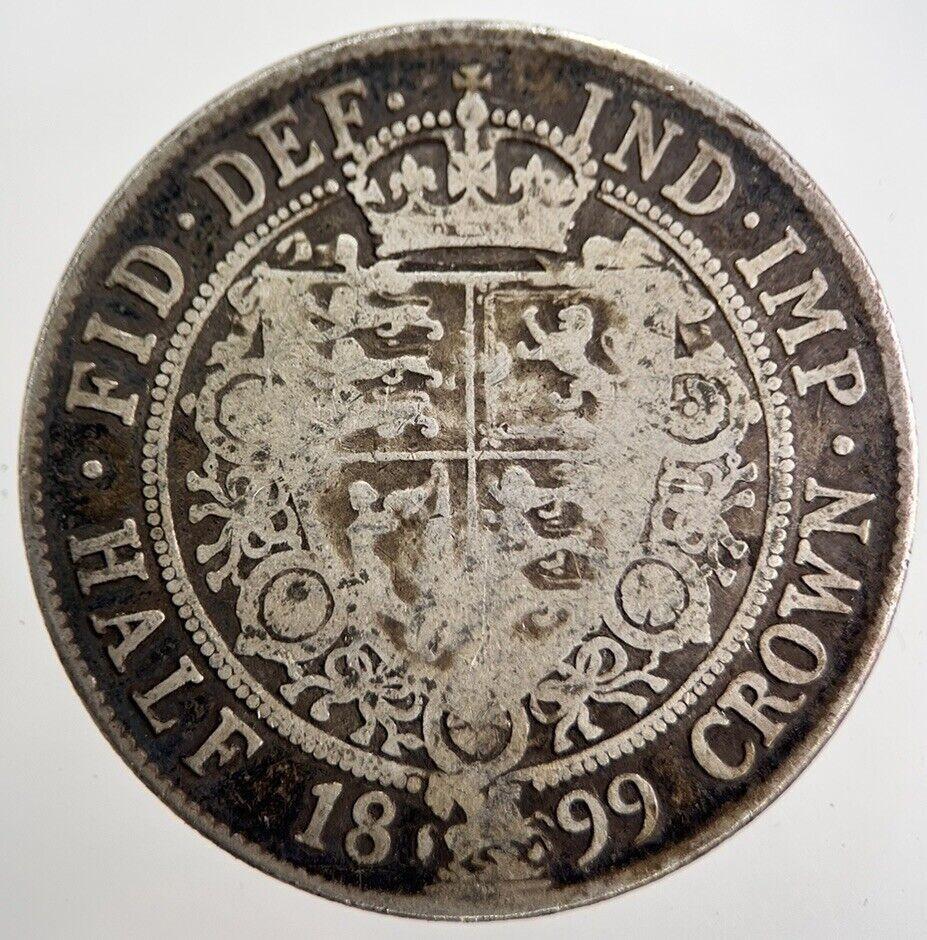 1899 Victoria Half Crown Silver Coin | Collectable Grade | a8148