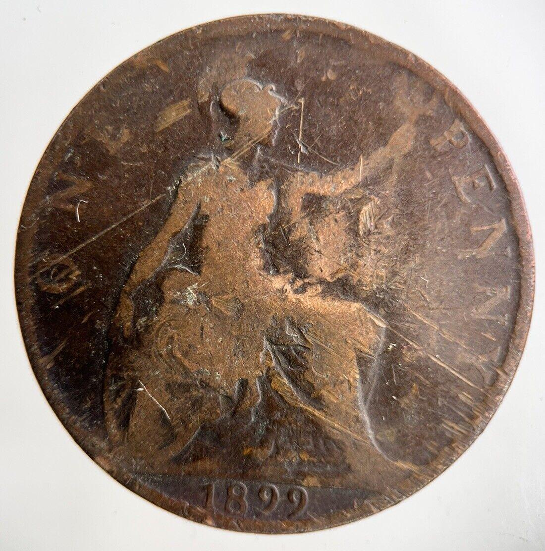 1899 Victoria One Penny Coin | Collectable Grade