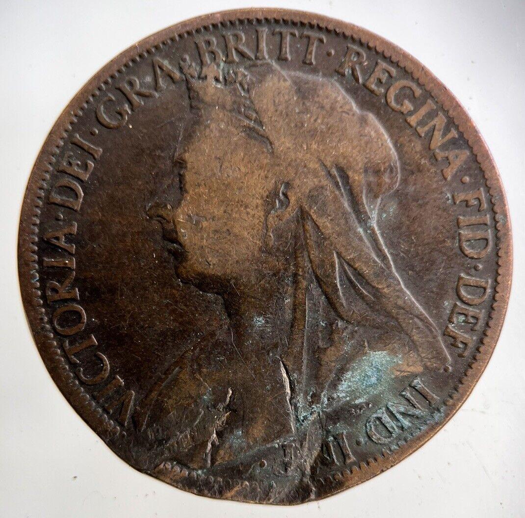1899 Victoria One Penny Coin | Collectable Grade