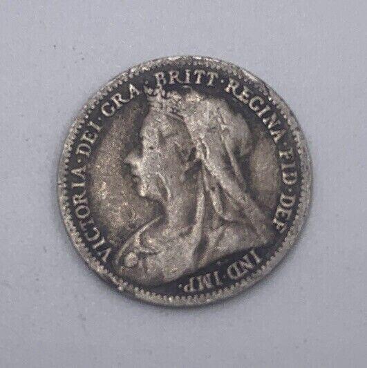 1899 Victoria Threepence | British Silver Coin | Collectable Grade | a060