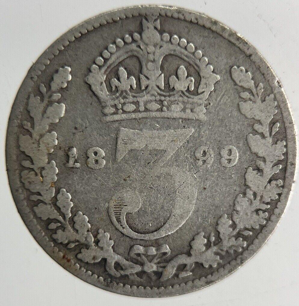 1899 Victoria Threepence Silver Coin | Collectable Grade